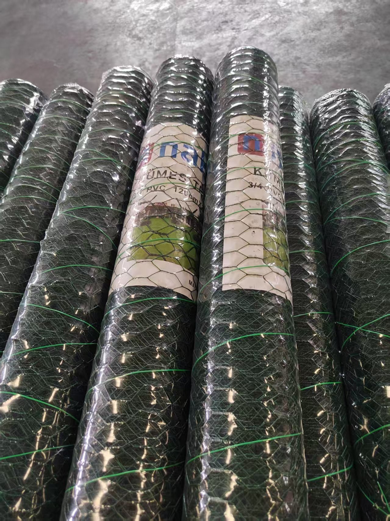 Galvanized hexagonal wire mesh supplied for poultry enclosure use in the United Arab Emirates